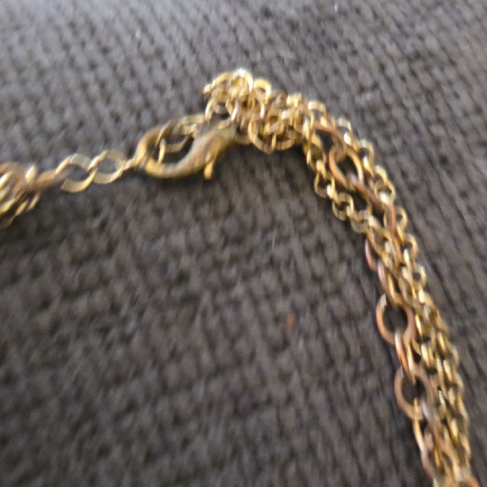 Elegant Black Agate Opal and Gold Layered Necklace - Picture 3 of 3